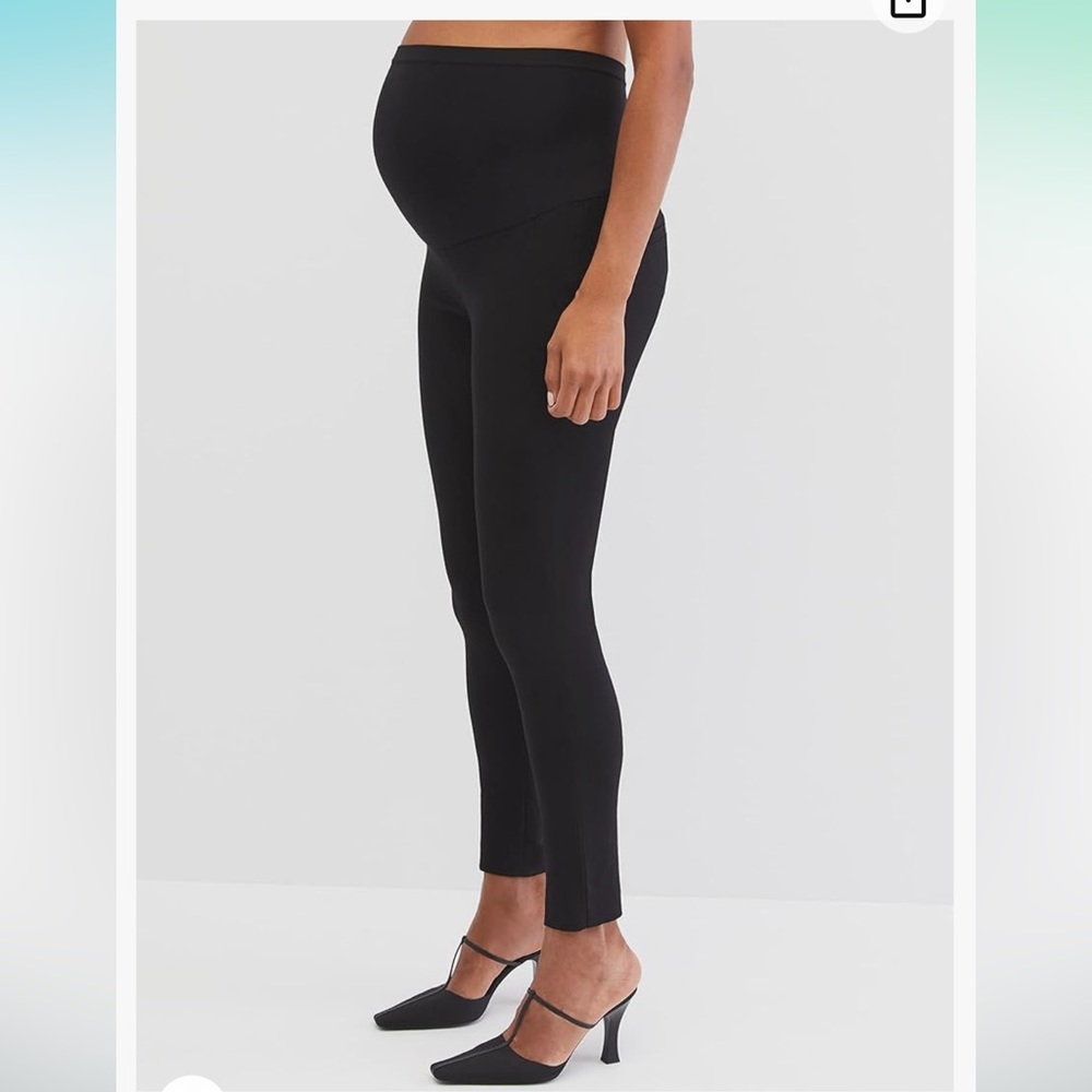 Motherhood Maternity Women's Stretch Over The Belly Skinny Casual Dress Pant
